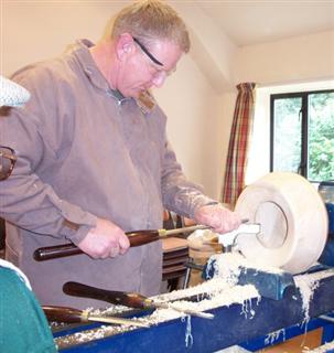 One of Tony's hollow forms taking shape